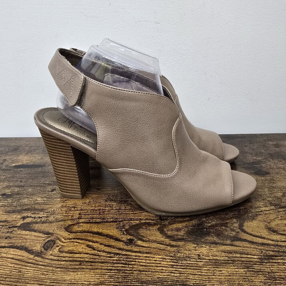 LifeStride Soft System High Heel Sandals Women's 11M Naomi Slingback Peep Toe